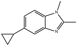 1H-Benzimidazole,5-cyclopropyl-1,2-dimethyl-(9CI) Struktur
