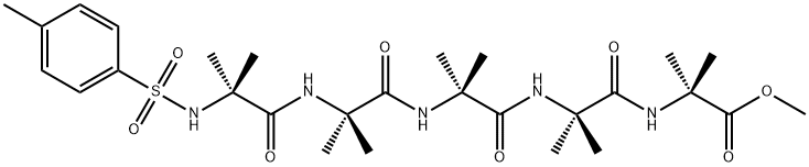 4-toluenesulfonyl-penta(alpha-aminoisobutyryl)methyl ester Structure