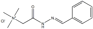 Ethanaminium,N,N,N-trimethyl-2-oxo-2-[2-(phenylmethylene)hydrazinyl]-, chloride (1:1) Struktur