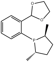 (2S,5S)-1-[2-(1,3-二氧戊环-2-基)苯基]-2,5-二甲基磷 结构式