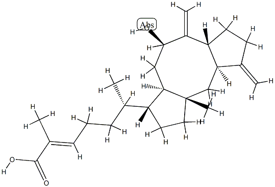 (6α,10β,11α)-8α-Hydroxyophiobola-3(24),7(25),19-trien-21-oic acid Structure