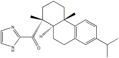 1H-Imidazol-2-yl[(1R)-1,2,3,4,4a,9,10,10aα-octahydro-1,4aβ-dimethyl-7-(1-methylethyl)phenanthren-1α-yl] ketone Structure