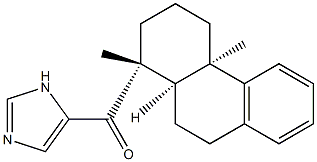 1H-Imidazol-4-yl[(1R)-1,2,3,4,4a,9,10,10aα-octahydro-1,4aα-dimethylphenanthren-1α-yl] ketone Structure