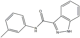 1H-Indazole-3-carboxamide,N-(3-methylphenyl)-(9CI) 结构式