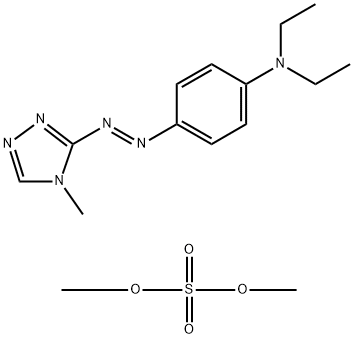 diethyl sulphate, compound with N,N-diethyl-4-[(4-methyl-4H-1,2,4-triazol-3-yl)azo]aniline (1:1),69680-03-1,结构式