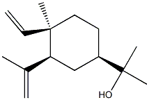 (1R)-4β-Ethenyl-α,α,4-trimethyl-3β-(1-methylethenyl)cyclohexane-1β-methanol Struktur