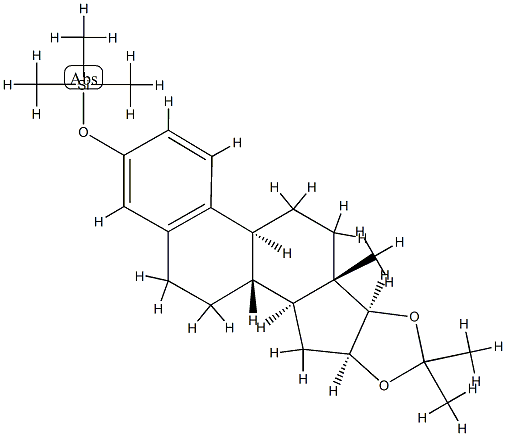 16β,17β-[Isopropylidenebis(oxy)]-3-(trimethylsiloxy)-1,3,5(10)-estratriene Structure