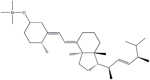 (5E,7E,22E)-3β-(Trimethylsiloxy)-9,10-secoergosta-5,7,22-triene Struktur