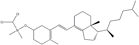 (6E)-3β-[(Dichloromethyl)dimethylsiloxy]-9,10-secocholesta-5(10),6,8(14)-triene Structure