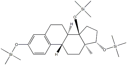 3,14,17β-トリス(トリメチルシロキシ)-1,3,5(10)-エストラトリエン 化学構造式