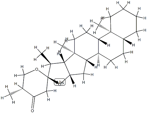 (25R)-5α-Spirostan-24-one Structure