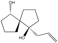 Spiro[4.4]nonane-1,6-diol, 1-(2-propenyl)-, (1R,5R,6R)-rel- (9CI) Structure