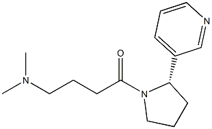 (2S)-1-[4-(Dimethylamino)butyryl]-2α-(3-pyridinyl)pyrrolidine Structure
