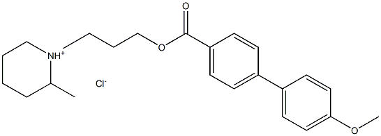 methylpiperidino)propyl ester, hydrochloride Structure
