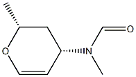 Formamide, N-[(2R,4S)-3,4-dihydro-2-methyl-2H-pyran-4-yl]-N-methyl-, rel- Structure