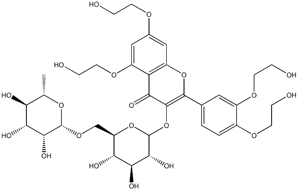 tetra(hydroxyethyl)rutoside Structure