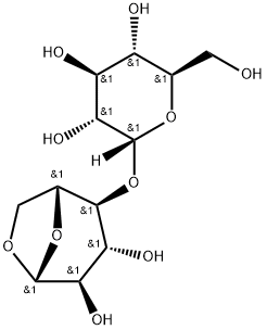 1,6-アンヒドロ-β-マルトース 化学構造式