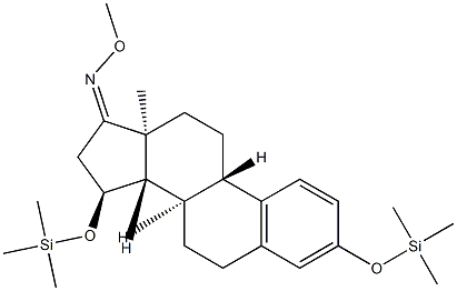 3,15α-Bis(trimethylsiloxy)-1,3,5(10)-estratrien-17-one O-methyl oxime Structure
