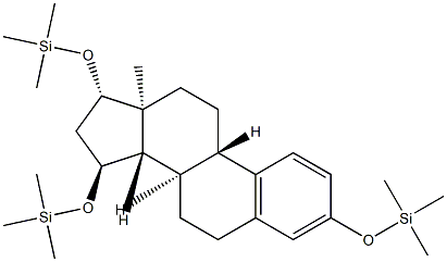 3,15α,17β-Tris(trimethylsiloxy)-1,3,5(10)-estratriene Struktur