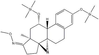 3,11β-Bis(trimethylsiloxy)-1,3,5(10)-estratrien-17-one O-methyl oxime Structure
