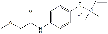[4'-[[1-(ジメチルアミノ)エチリデン]アミノ]-2-メトキシアセトアニリド]·塩酸塩 化学構造式