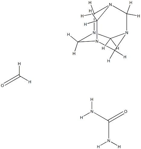 Urea, polymer with formaldehyde and 1,3,5,7-tetraazatricyclo[3.3.1.13#,7]decane, butylated ethylated Structure