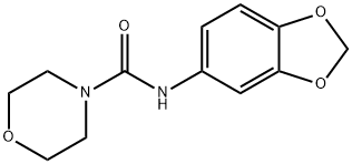 4-Morpholinecarboxamide,N-1,3-benzodioxol-5-yl-(9CI) 结构式