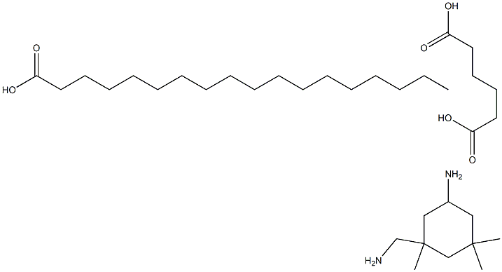 Hexanedioic acid, polymer with 5-amino-1,3,3-trimethylcyclohexanemethanamine, octadecanoate,69929-45-9,结构式