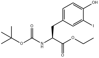 N-BOC-3-碘-L-酪氨酸乙酯,699536-26-0,结构式