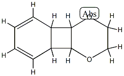 2,3,4a,4b,8a,8b-Hexahydrobenzo[3,4]cyclobuta[1,2-b]-1,4-dioxin Struktur