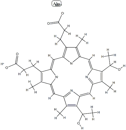 manganese (III) hematoporphyrin Structure