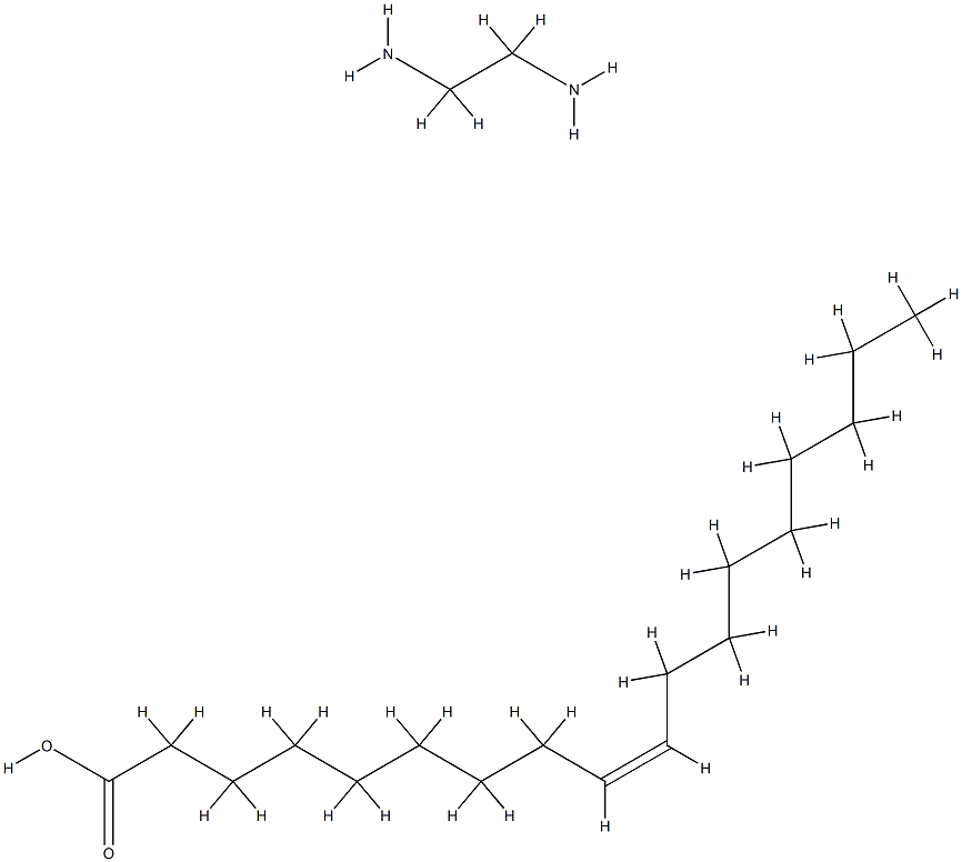9-Octadecenoic acid (Z)-, reaction products with ethylenediamine Structure
