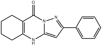 2-PHENYL-5,6,7,8-TETRAHYDROPYRAZOLO[5,1-B]QUINAZOLIN-9(4H)-ONE Struktur