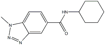 1H-Benzotriazole-5-carboxamide,N-cyclohexyl-1-methyl-(9CI) Struktur