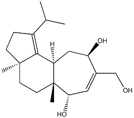 (3aR)-2,3,3a,4,5,5a,6α,9β,10,10aβ-Decahydro-8-hydroxymethyl-3aβ,5aα-dimethyl-1-isopropylcyclohept[e]indene-6,9-diol Struktur