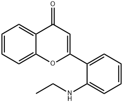 4H-1-Benzopyran-4-one,2-[2-(ethylamino)phenyl]-(9CI) Structure
