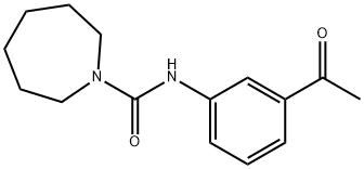 1H-Azepine-1-carboxamide,N-(3-acetylphenyl)hexahydro-(9CI) Struktur