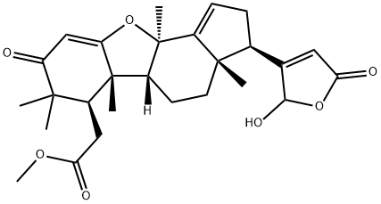 (10α,13α,17α)-21,23-Epoxy-21-hydroxy-2,2,8-trimethyl-3,23-dioxo-B,24-dinor-6-oxachola-4,14,20(22)-triene-1α-acetic acid methyl ester Structure
