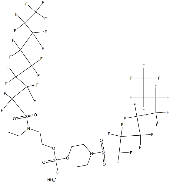 (Perfluoroctansulfonamide N-ethyl-N-2-hydroxyethyl) Ammonium Phosphate esters Structure