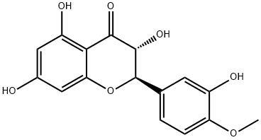 4'-O-甲基花旗松素 结构式