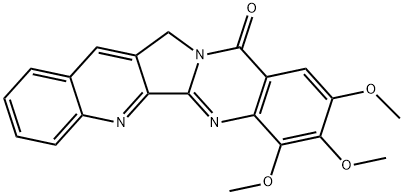 Quino[2,3:3,4]pyrrolo[2,1-b]quinazolin-11(13H)-one,  7,8,9-trimethoxy- Structure
