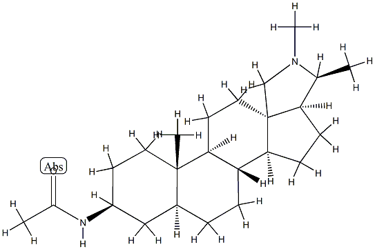 N-Acetyl-5α-conanin-3β-amine Struktur