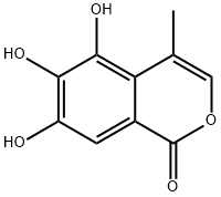 1H-2-Benzopyran-1-one,5,6,7-trihydroxy-4-methyl-(9CI) Struktur