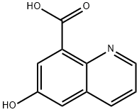 8-Quinolinecarboxylicacid,6-hydroxy-(9CI) Struktur