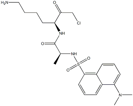 dansylalanyllysine chloromethyl ketone Struktur
