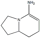5-Indolizinamine,1,2,3,7,8,8a-hexahydro-(9CI) Structure