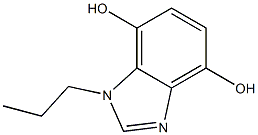 1H-Benzimidazole-4,7-diol,1-propyl-(9CI),705927-84-0,结构式