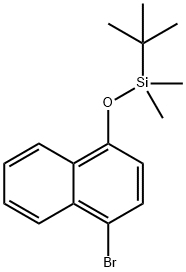 1-Bromo-4-[[(1,1-dimethylethyl)dimethylsilyl]oxy]naphthalene Struktur