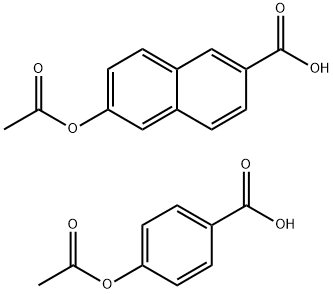 6-(乙酰氧基)-2-萘甲酸与4-(乙酰氧基)苯甲酸的聚合物,70679-92-4,结构式