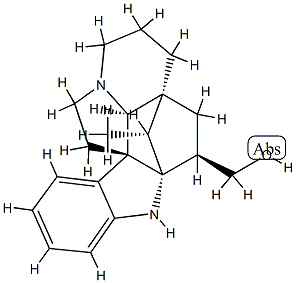 (5α,12β,19α,20R)-2α,20-Cycloaspidospermidine-3β-methanol Structure